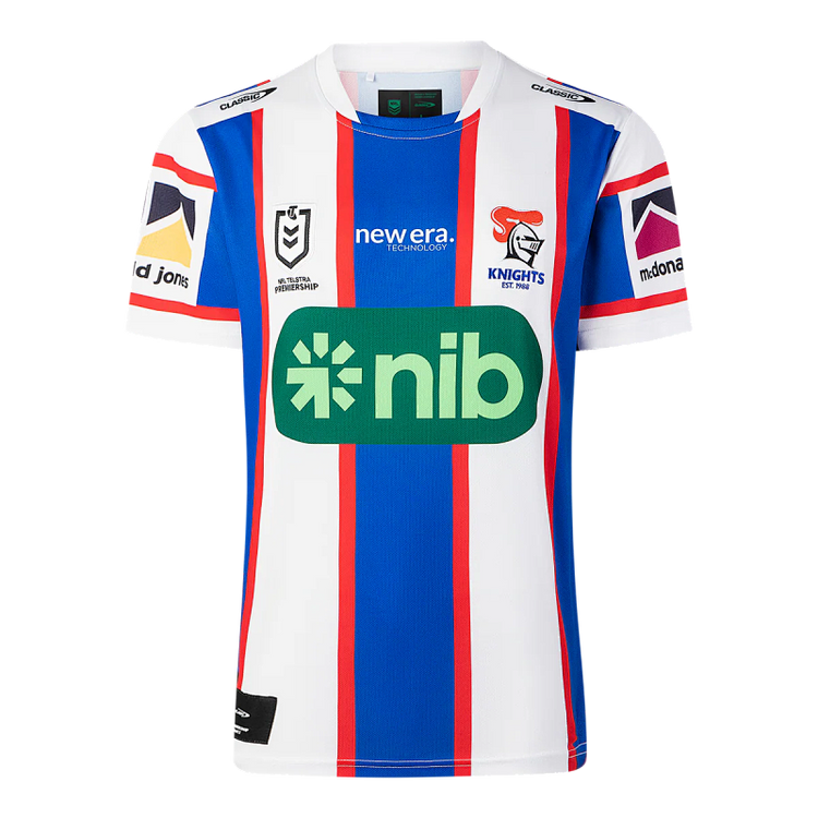 2026 Newcastle Knights men's rugby league jersey - front view