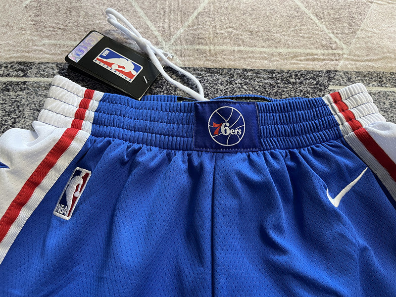 Wholesale 2023 76ers Blue Nike NBA Shorts