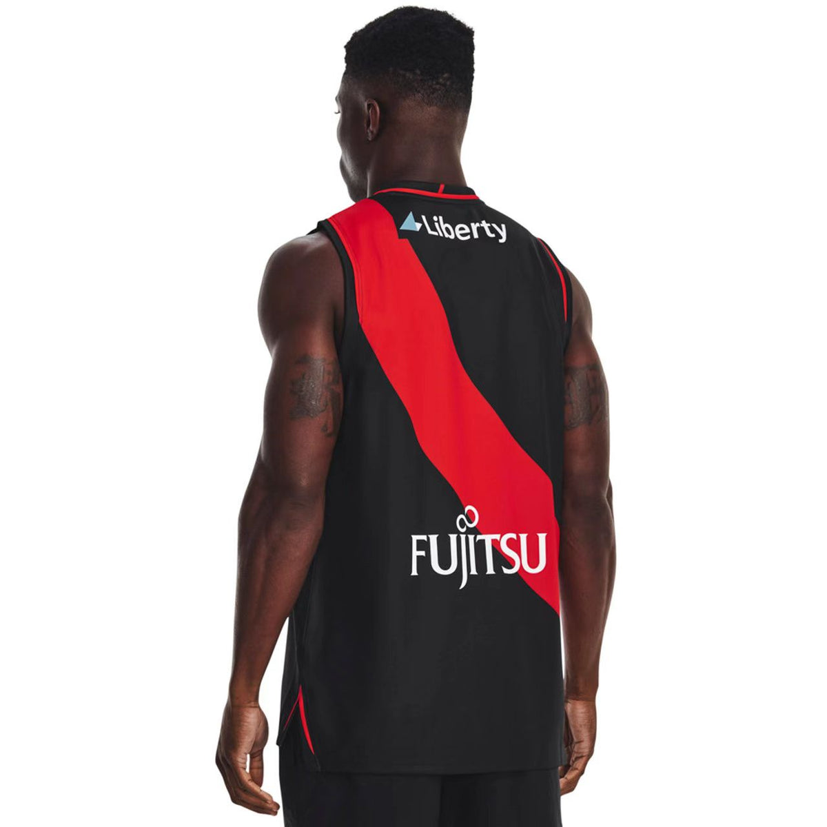 Wholesale Australia 2023 AFL Essendon indigenous Rugby Jersey Tank Top S-3XL.