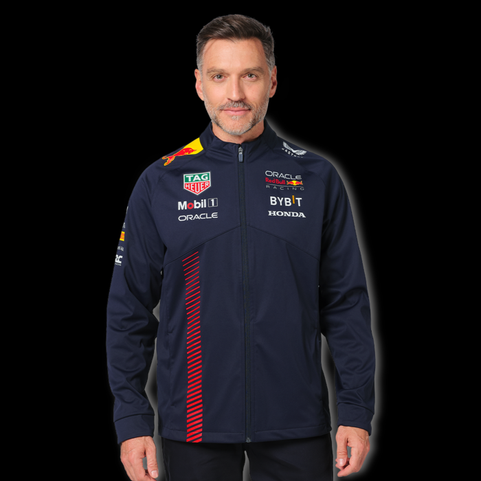 Custom logo printed 100% polyester breathable Red Bull cap jacket for car and motorcycle racing jacket