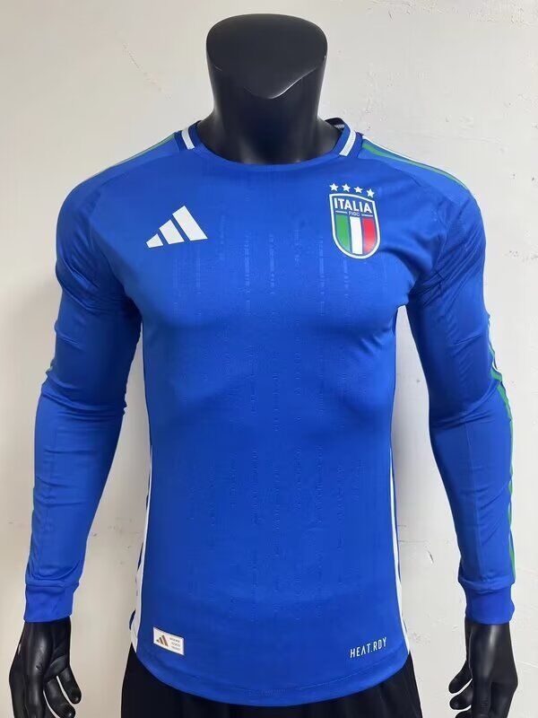2024 European Championship Italy home football jersey long-sleeved S-5XL