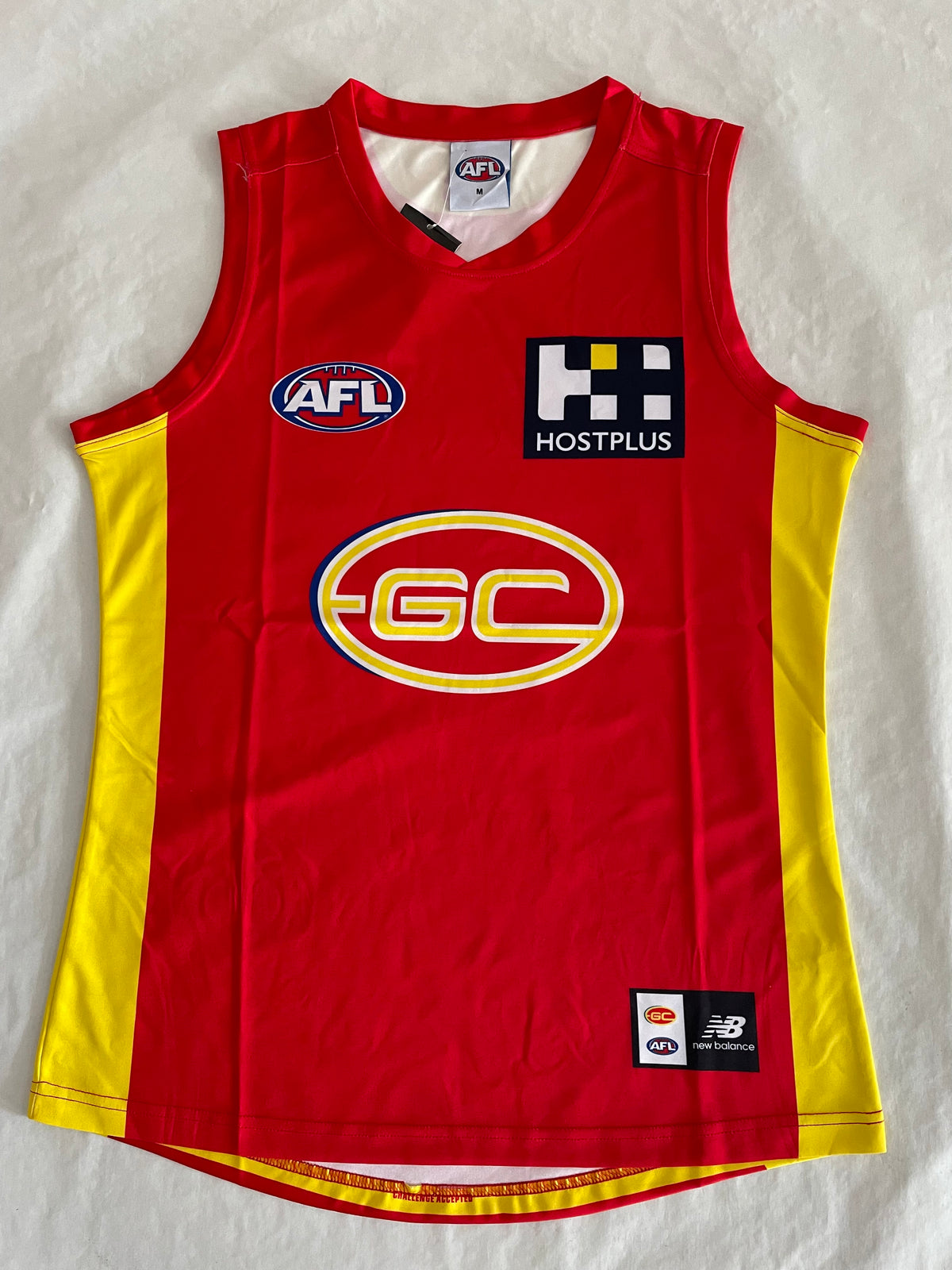 Wholesale Australia 2022 AFL Gold Coast Rugby Jersey Tank Top S-2XL