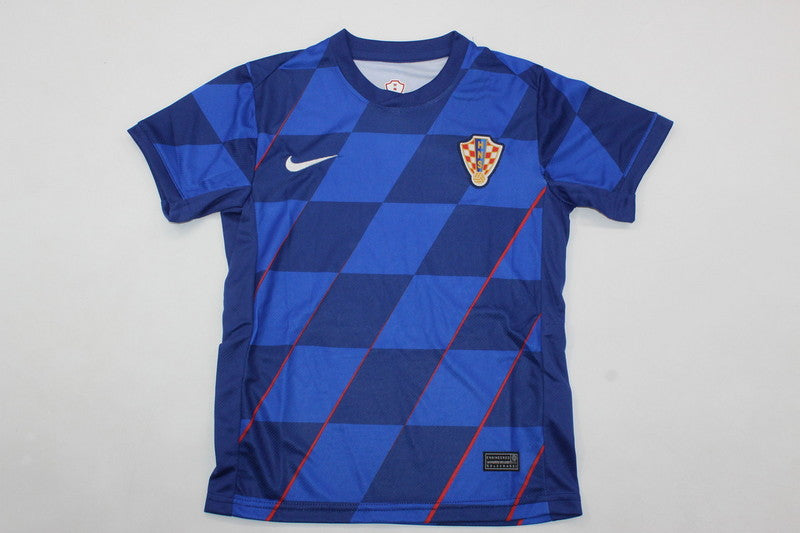 Wholesale 2024 UEFA European Championship Croatia home home and away kid kits