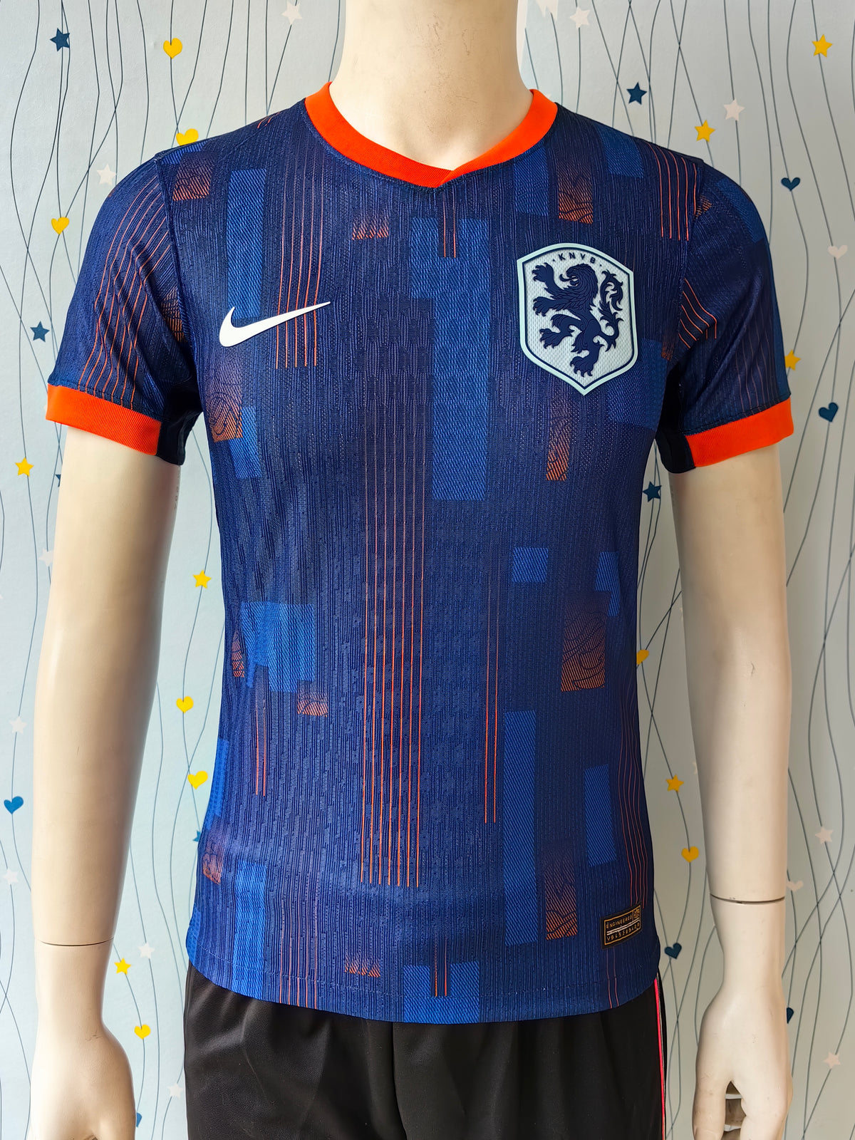 Wholesale 2024 Netherlands national team away blue player version football jersey XS-4XL.