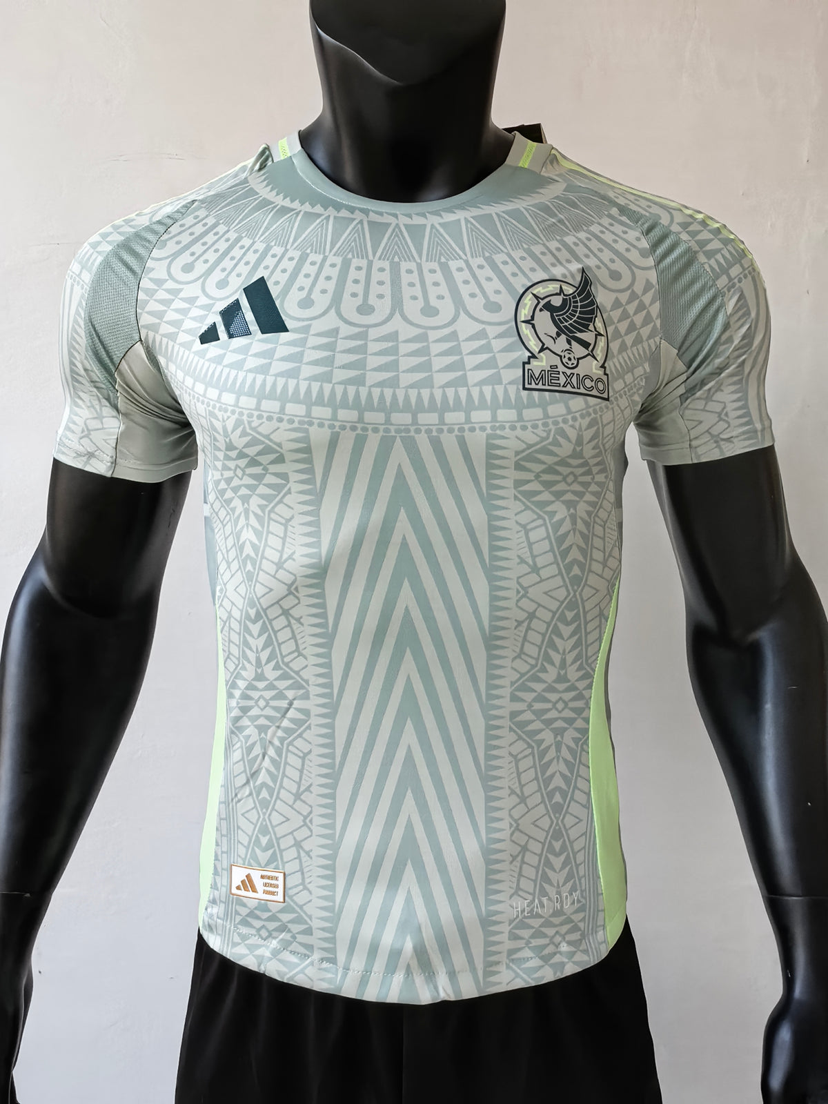 Wholesale 2024 Mexico national team away green and gray player version soccer jersey XS-4XL.