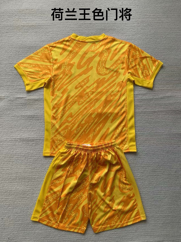 Wholesale 2024 UEFA European ChampionshipIceland Netherlands home and away kid kits