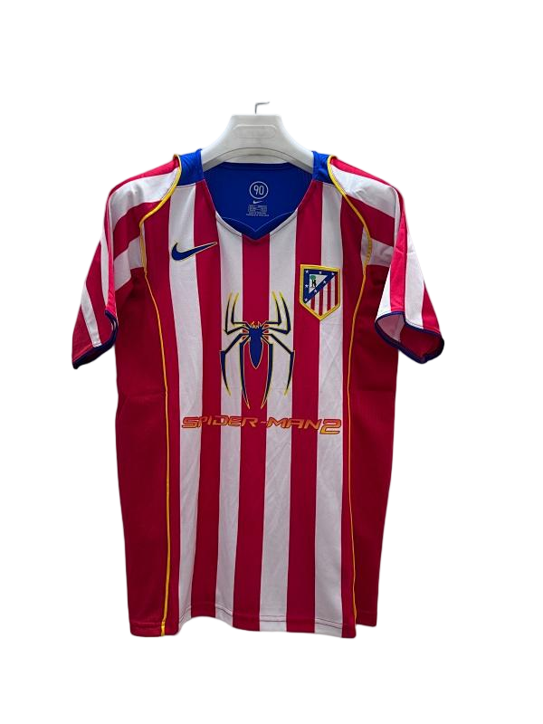 Atletico Madrid 2004-05 Home Retro Football Jersey - front view
