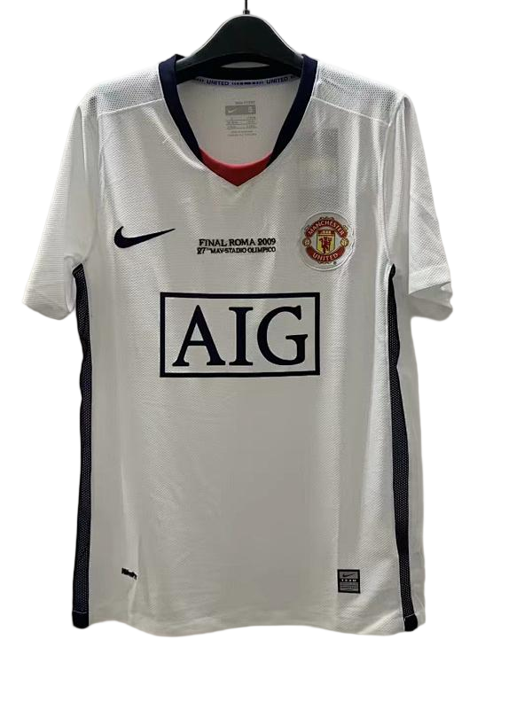 Manchester United 2008-09 Away Retro Football Jersey - front view