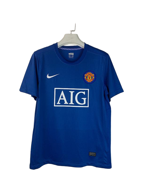 Manchester United Royal Blue Retro Football Jersey - front view