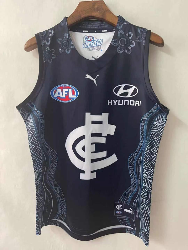 Wholesale Australian 2021 AFL Carlton Sports Tank Top S-3XL