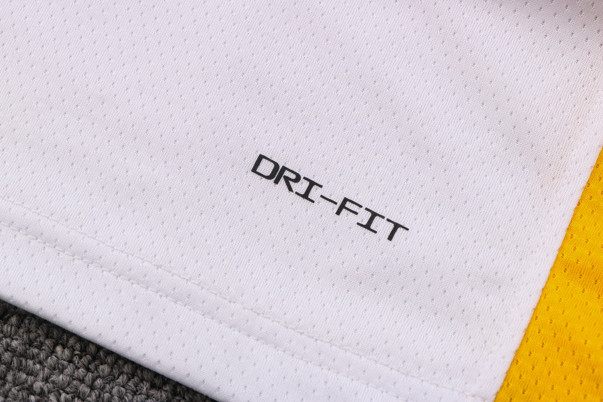Wholesale Golden State Warriors No. 11 white jersey (pressed style) for NBA 2022-23.