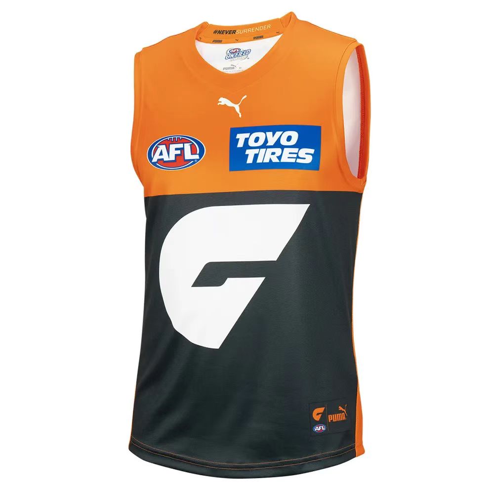 Wholesale Australia 2022 AFL Suns Team Rugby Jersey Tank Top S-2XL