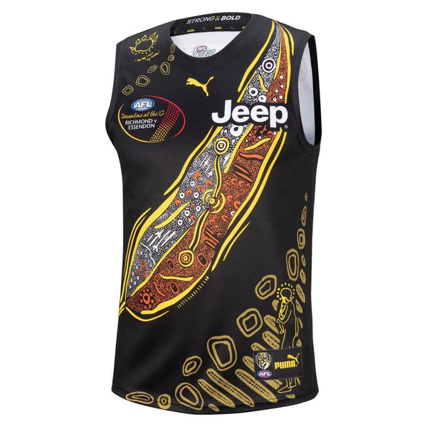 Wholesale Australia 2021 AFL Richmond Rugby Jersey Tank Top S-3XL