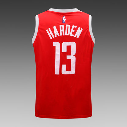 Wholesale HOU Houston Rockets Red 13 (Heat Pressed Style).