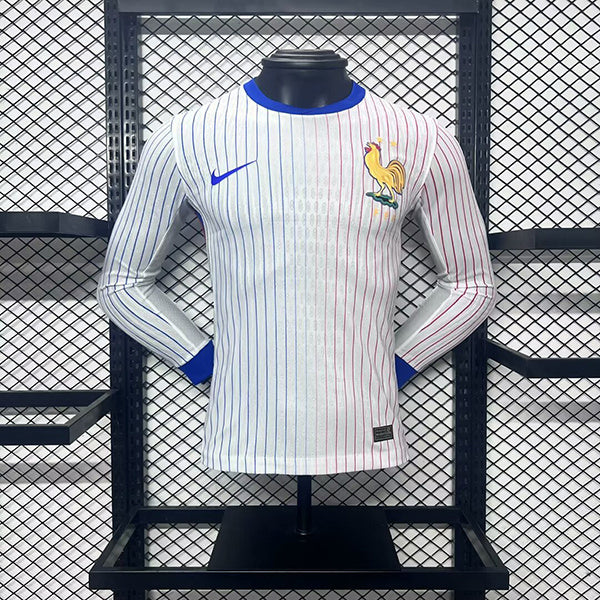 Wholesale customizable 2024 European Championship France home and away football jersey long-sleeved  S-5XL