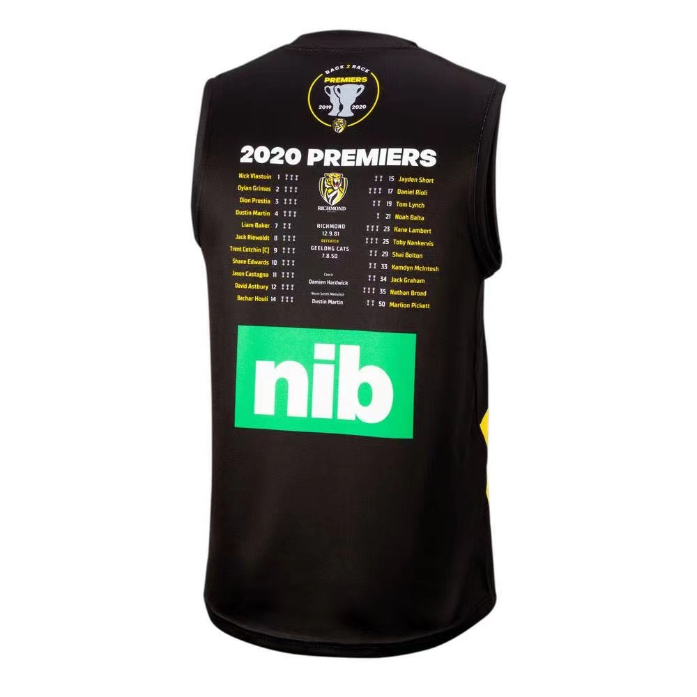 Wholesale Australian AFL Richmond champions edition Rugby Jersey Tank Top S-3XL