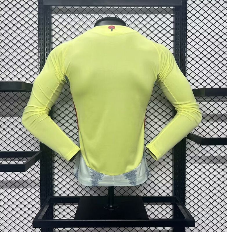 Wholesale customizable 2024 European Championship   Spain home and away football jersey long-sleeved  S-5XL