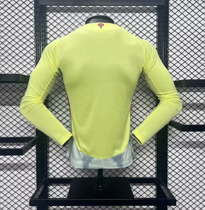 Wholesale customizable 2024 European Championship   Spain home and away football jersey long-sleeved  S-5XL
