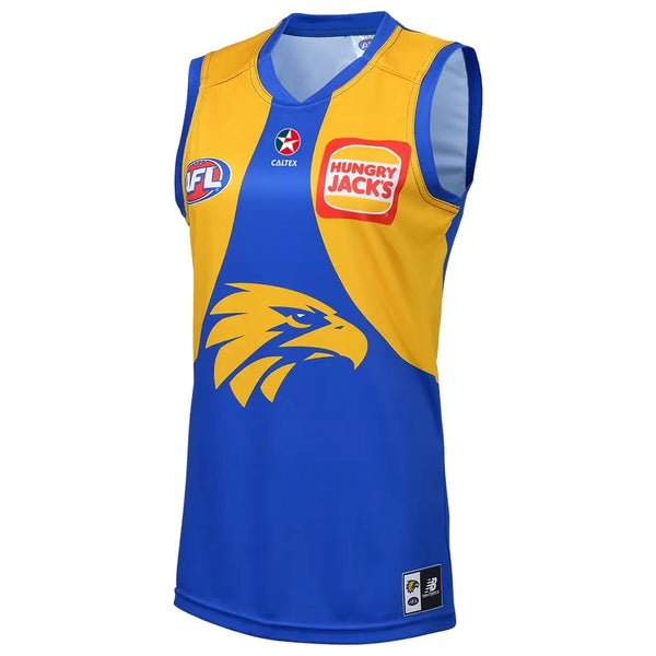 Wholesale Australia 2023 AFL West Coast Eagles Rugby Jersey Tank TopTeam S-3XL