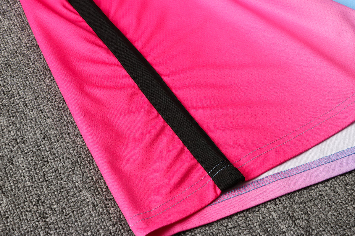 Wholesale NBA Miami Heat pink round neck 4 (hot pressed) S-2XL.