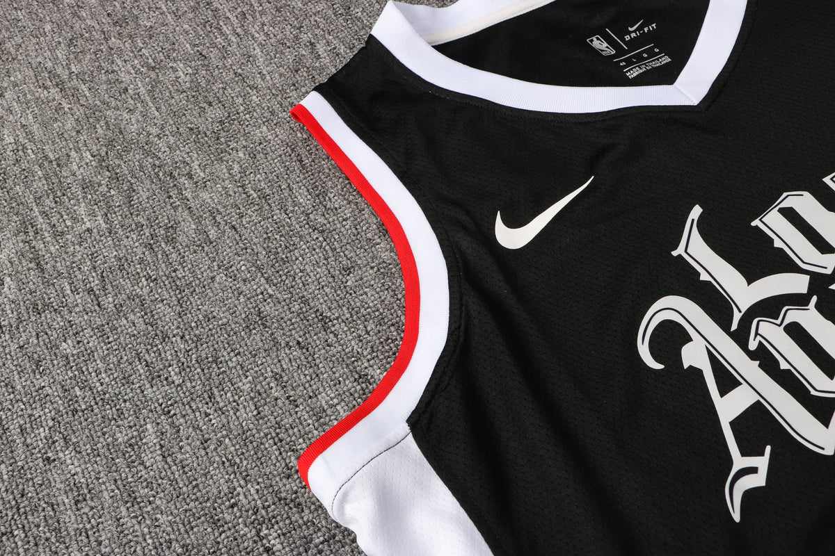 Wholesale NBA Los Angeles Clippers V-Neck Black Jersey 