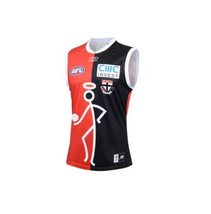Wholesale Australia 2024 AFL Saints team Rugby Jersey Tank Top S-3XL