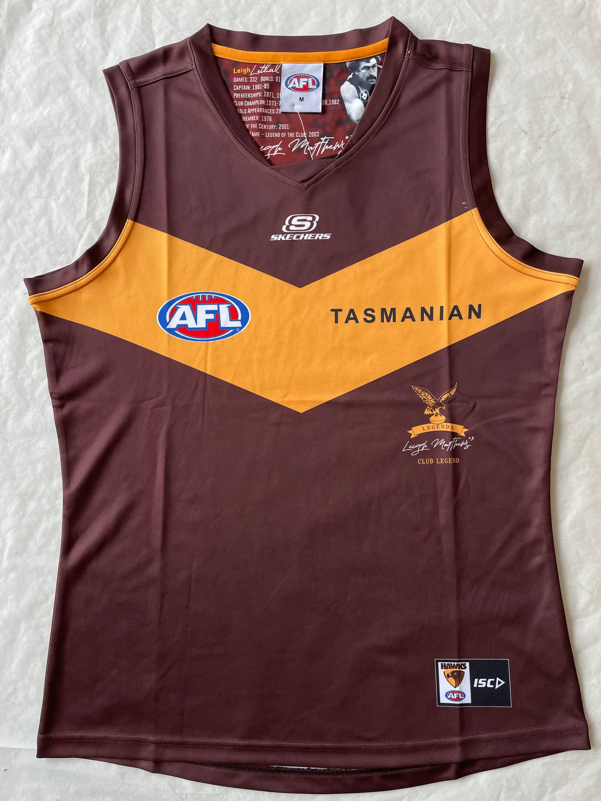 Wholesale Australia 2023 AFL Hawks Team Rugby Jersey Tank TopS-3XL.