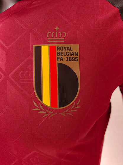 Wholesale 2024 Belgium national team home red player version football jersey XS-4XL