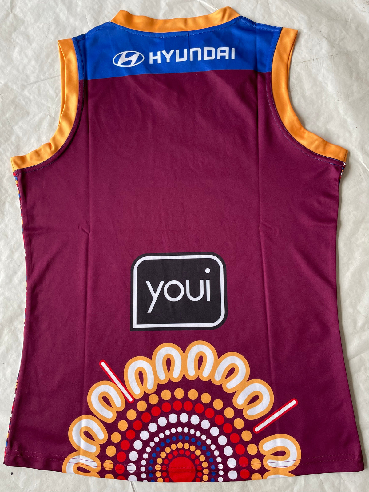 Wholesale Australian AFL Lions Indigenous Rugby Jersey Tank Top S-3XL