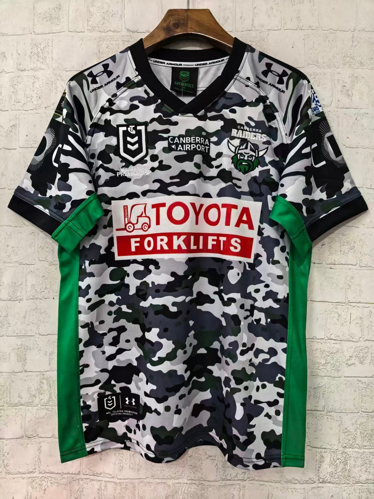 2026 Canberra Raiders men's rugby league jersey - front view