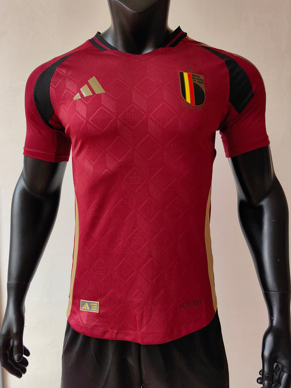 Wholesale 2024 Belgium national team home red player version football jersey XS-4XL