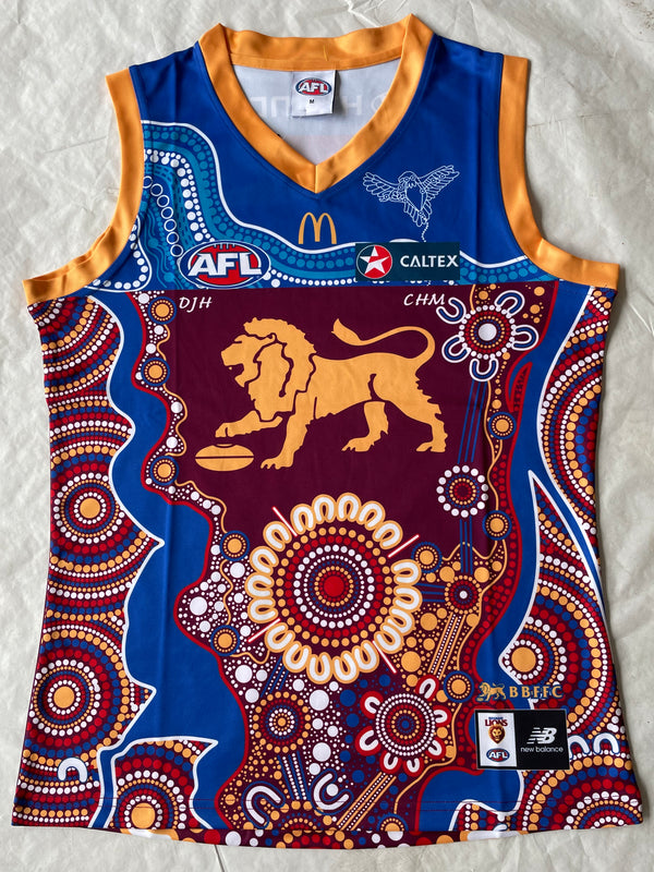 Wholesale Australian AFL Lions Indigenous Rugby Jersey Tank Top S-3XL