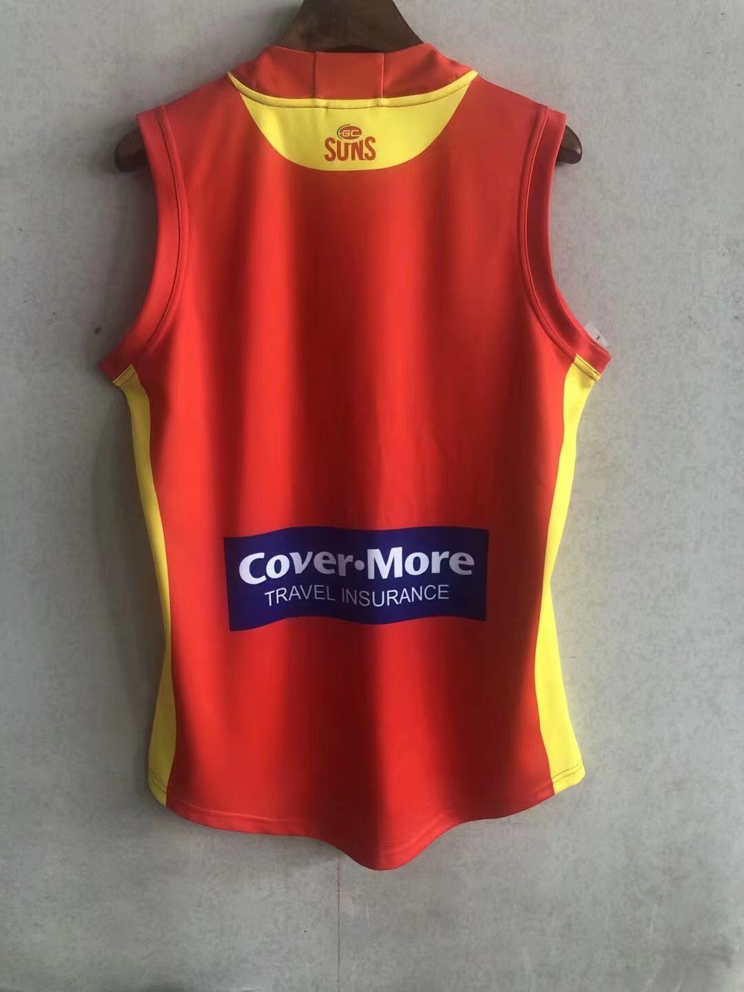 Wholesale Australia AFL Gold Coast Suns Rugby Jersey Tank Top S-3XL
