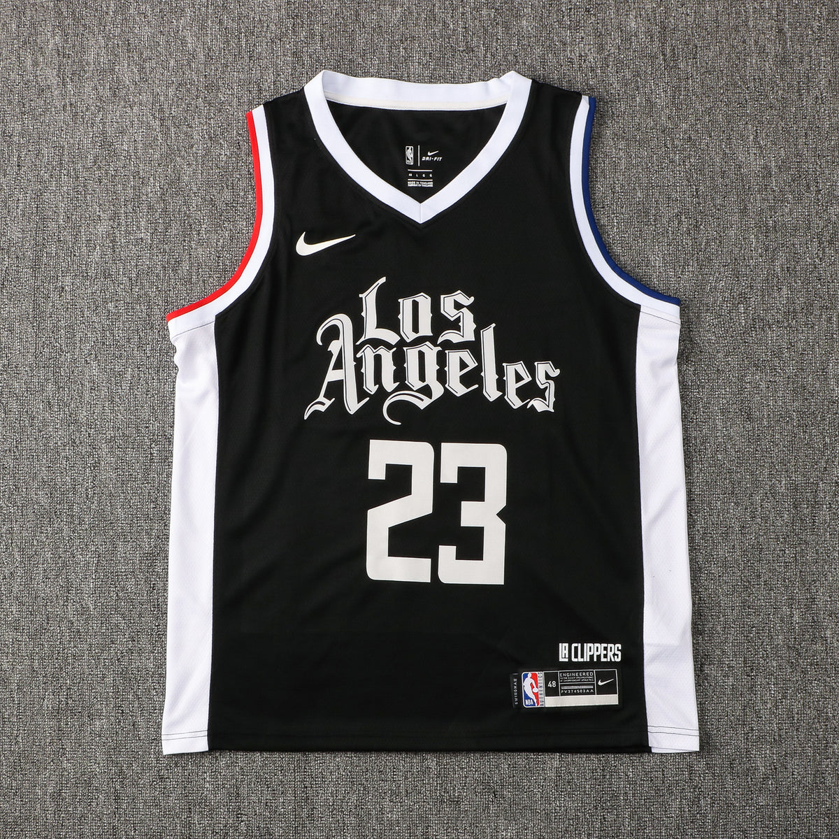 Wholesale NBA Los Angeles Clippers V-Neck Black Jersey 