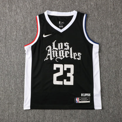 Wholesale NBA Los Angeles Clippers V-Neck Black Jersey 