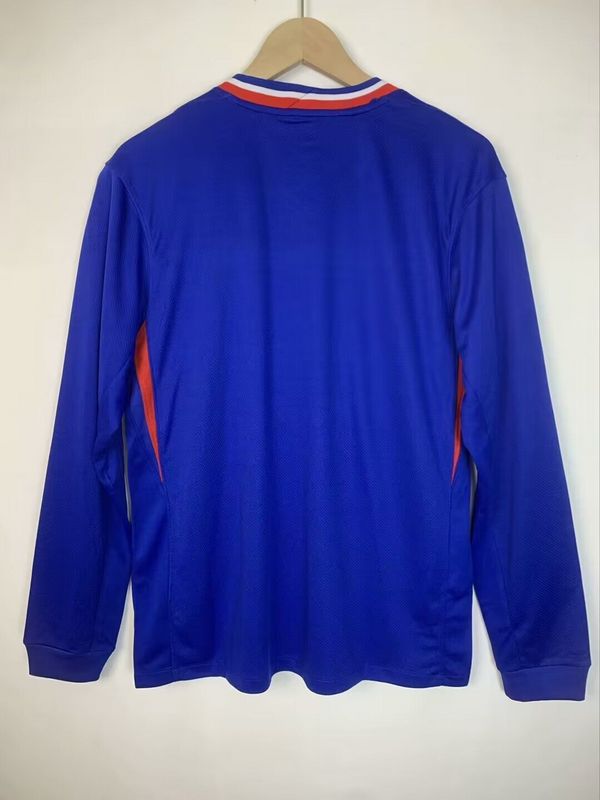 Wholesale customizable 2024 European Championship  France home and away football jersey long-sleeved  S-5XL