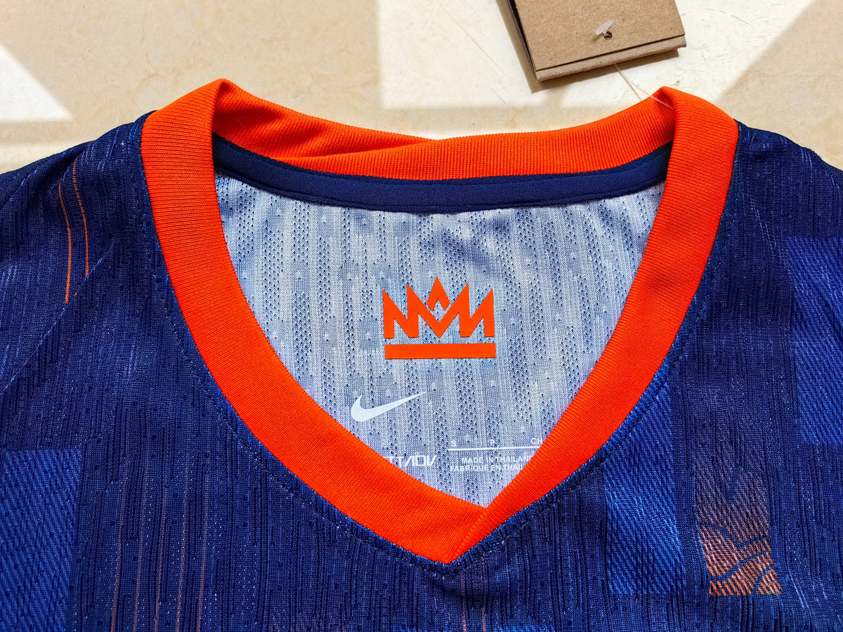 Wholesale 2024 Netherlands national team away blue player version football jersey XS-4XL.