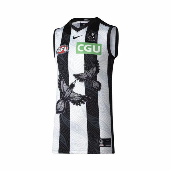 Wholesale AFL Magpies Rugby Jersey Tank Top S-3XL