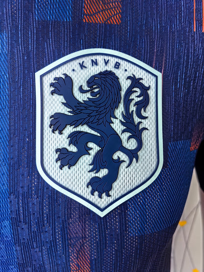 Wholesale 2024 Netherlands national team away blue player version football jersey XS-4XL.