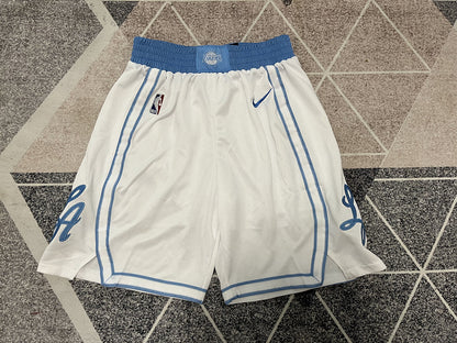 Wholesale 2023 Lakers 21 Edition White Nike NBA Shorts