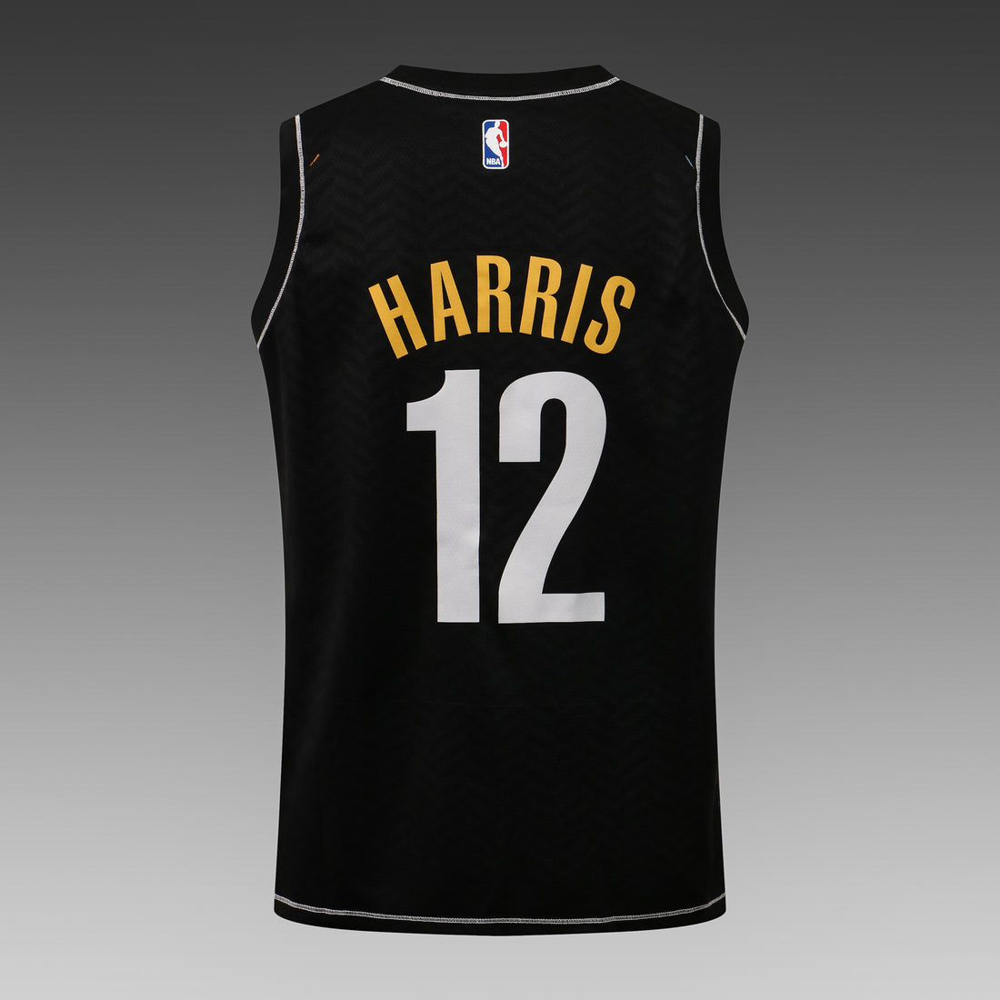 Wholesale NBA Brooklyn Nets black V-neck color-trimmed 12 (hot-pressed style) S-2XL