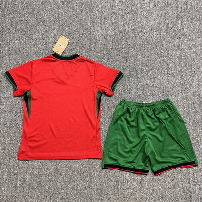 Wholesale 2024 UEFA European Championship  Portugal home home and away kid kits
