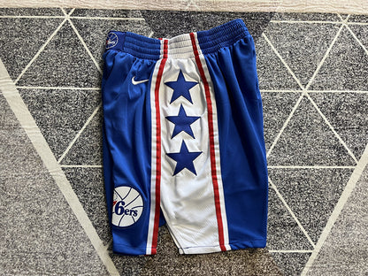 Wholesale 2023 76ers Blue Nike NBA Shorts