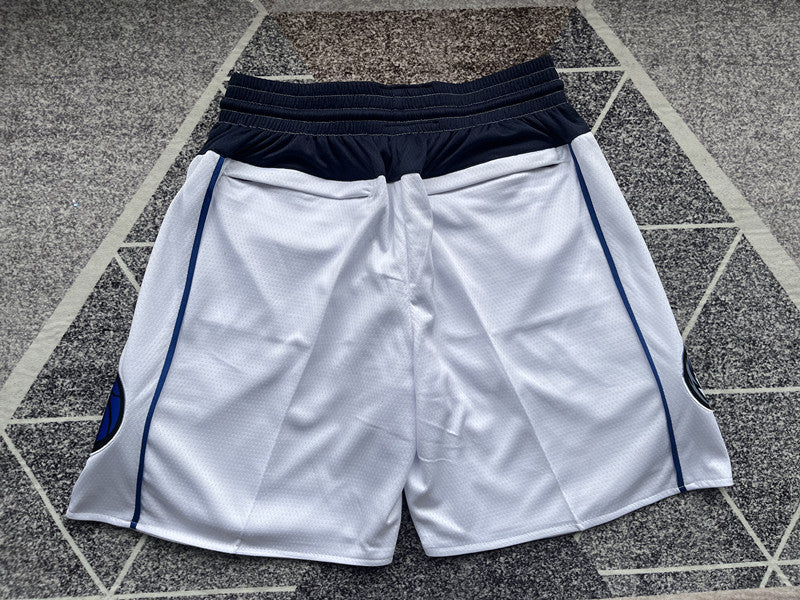 Wholesale 2023 JUST DAN basketball shorts Standard White Mavericks