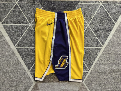 Wholesale 2023 Lakers Yellow Nike NBA Shorts