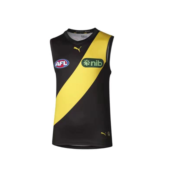 Wholesale Australia 2024 AFL Richmond Tigers Rugby Jersey Tank Top S-3XL