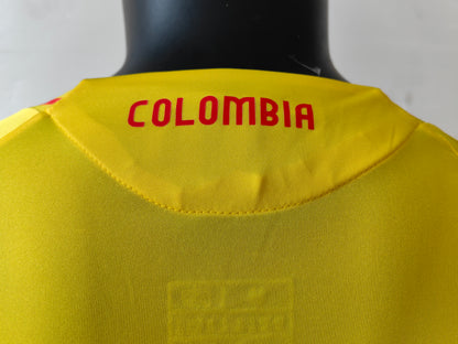 Wholesale 2024 Colombia National Team Home Yellow Player Version Football Jersey XS-4XL
