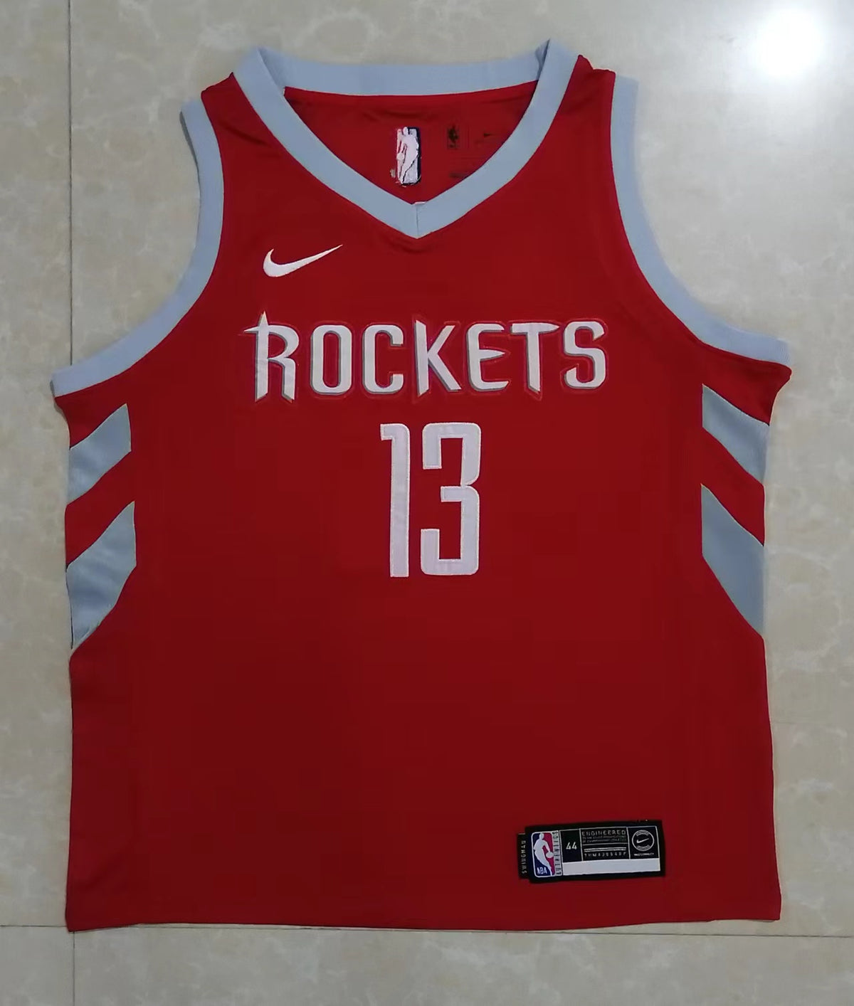 Wholesale HOU Houston Rockets Red 13 (Heat Pressed Style).