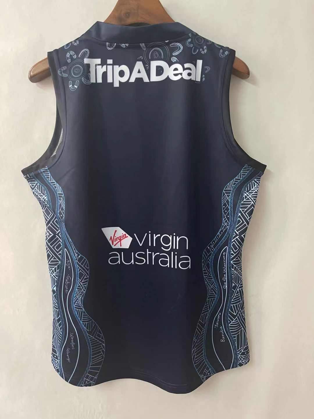 Wholesale Australian 2021 AFL Carlton Sports Tank Top S-3XL