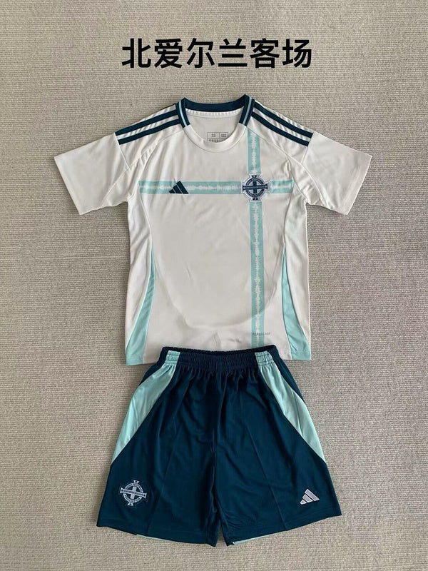 Wholesale 2024 UEFA European ChampionshipIceland  Northern Ireland home and away kid kits